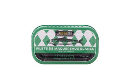 Filets de maquereaux blancs à l’huile d’olive vierge extra bio 125g – Ferrigno, La Bonne Mer