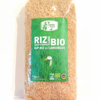Riz long semi-complet 1 kg – Canard des Rizières