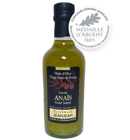 Huile olive Jeanjean Anais Bio-25cl Argent