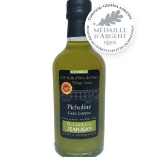 Huile olive Jeanjean aop Nîmes Picho Bio 25cl Argent