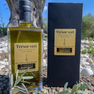 Elixir d'huile d'olive Trésor vert 37,5cl - Oliveraie Jeanjean