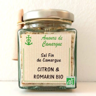 Sel fin de Camargue Citron & Romarin Bio - Amours de Camargue