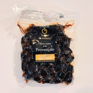 Olives noires à la provençale 250g – Oliveraie Jeanjean